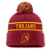 USC Trojans Nike Cardinal Tommy Trojan Peak Primetime Cuffed Pom Beanie